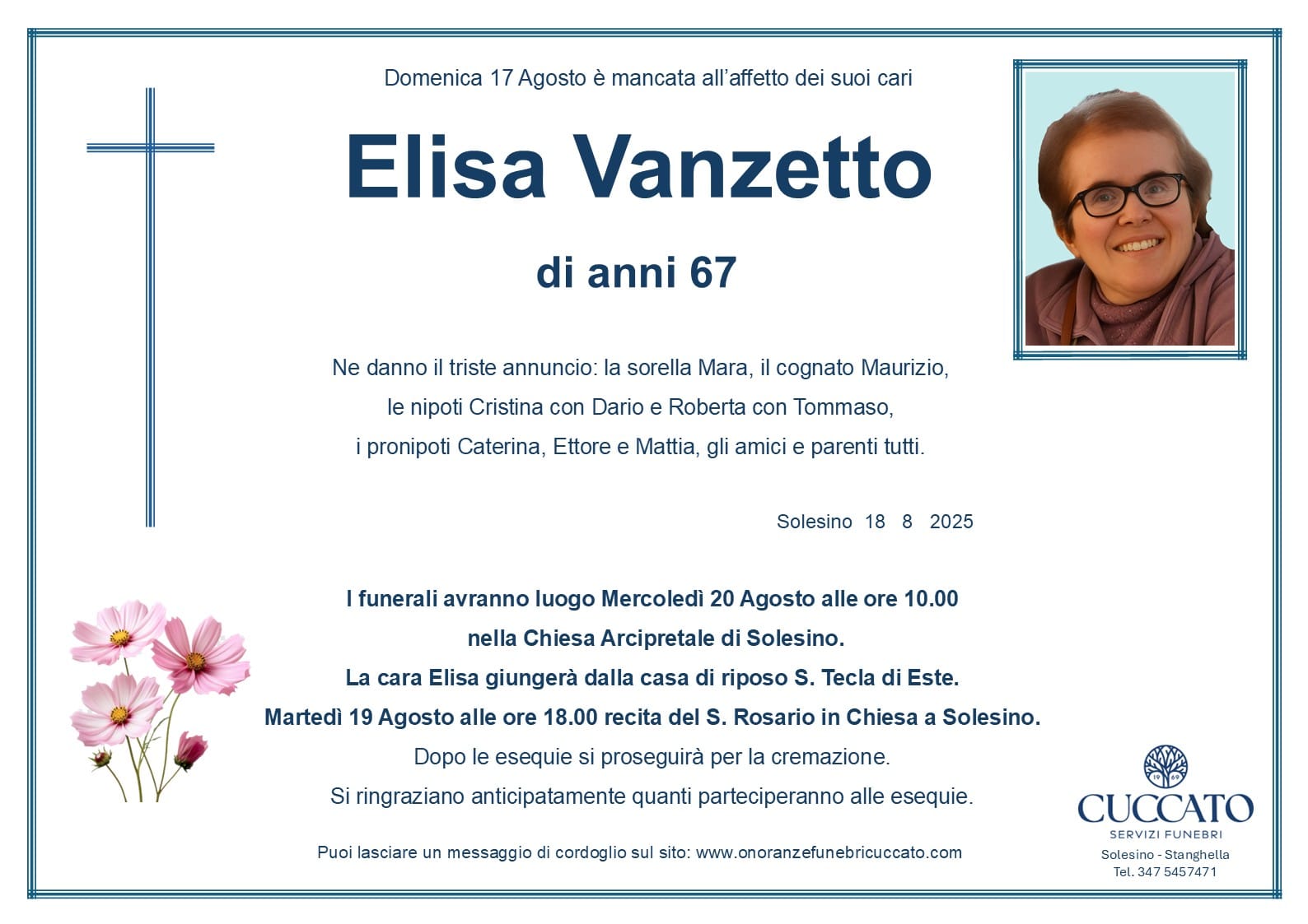 vanzetto Elisa epigrafe