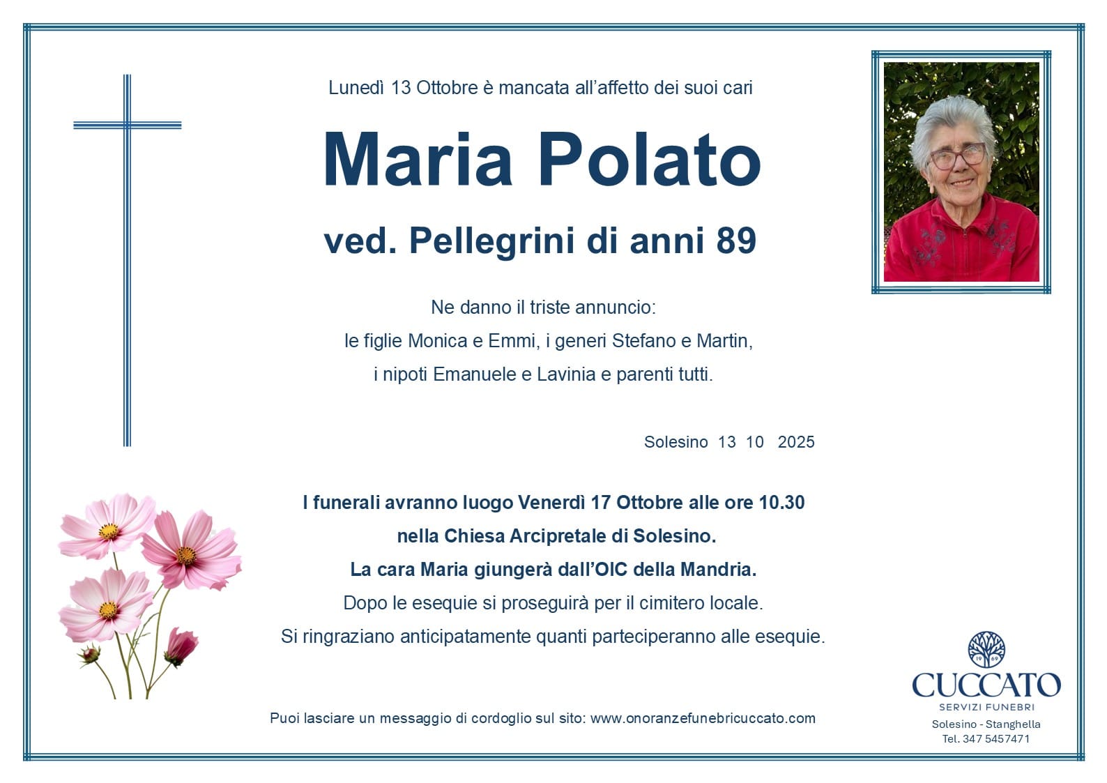 Polato Maria epigrafe