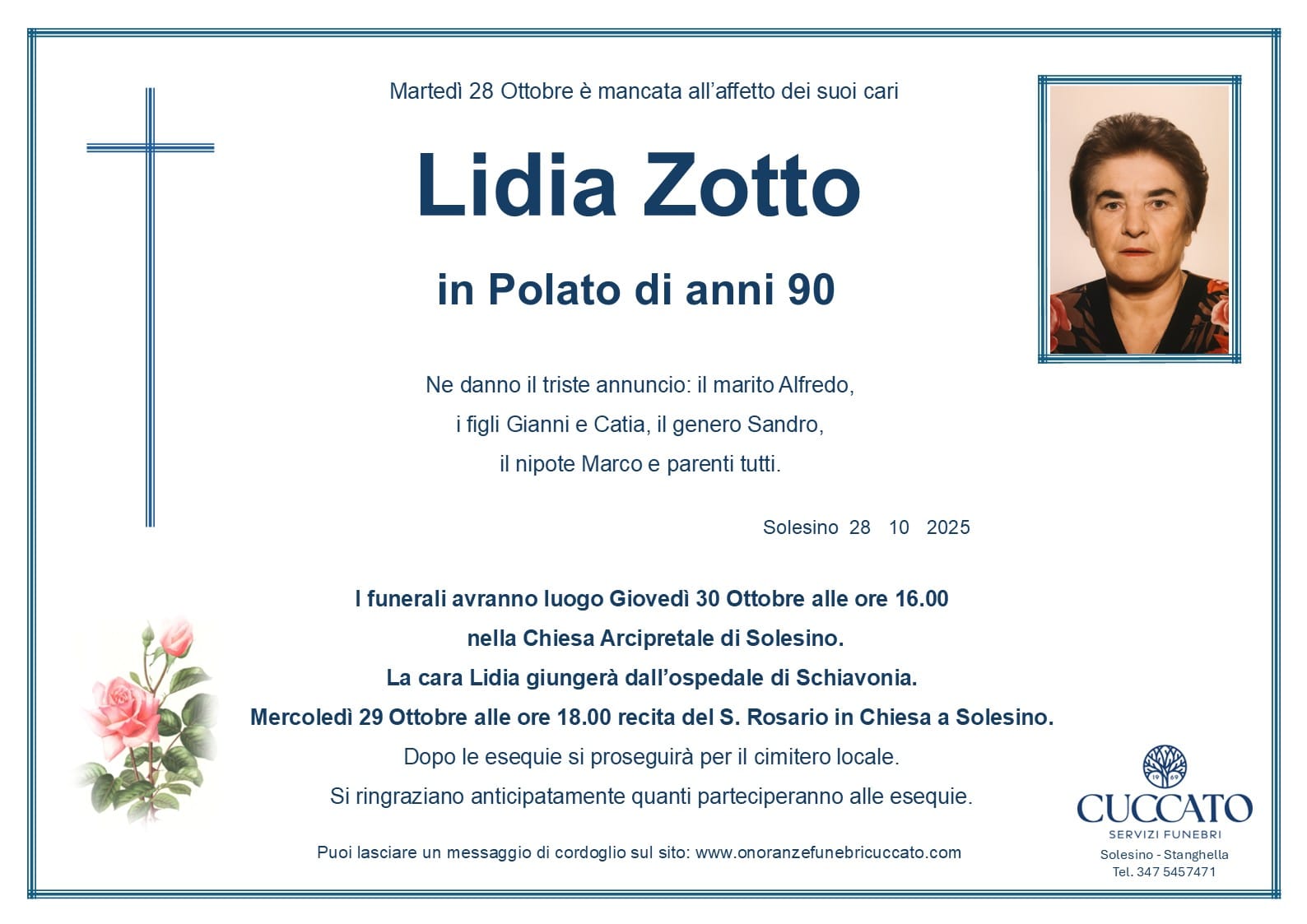 Zotto Lidia epigrafe