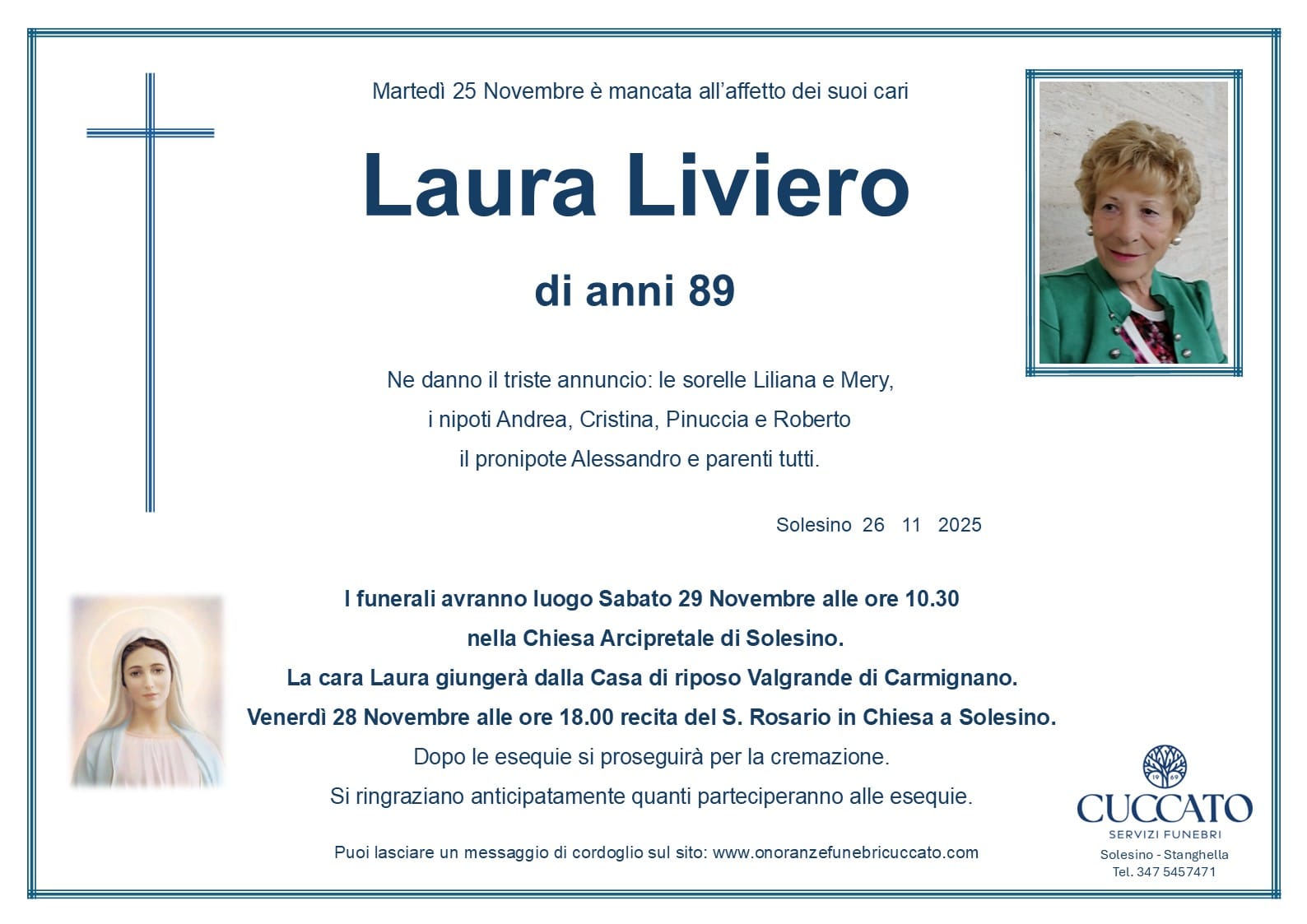 Liviero Laura epigrafe