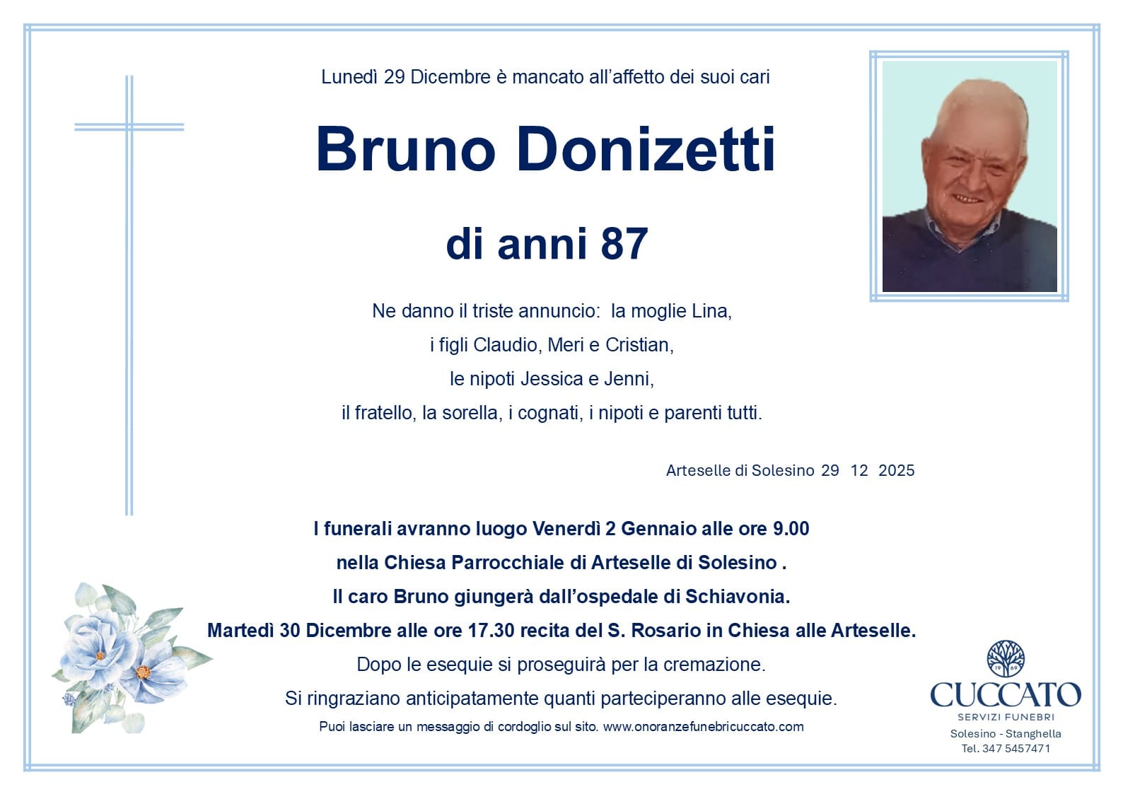 Donizetti Bruno epigrafe
