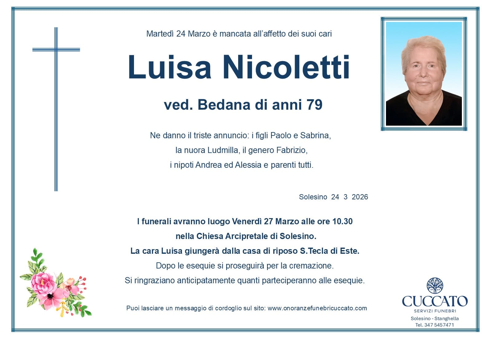 Nicoletti luisa epigrafe