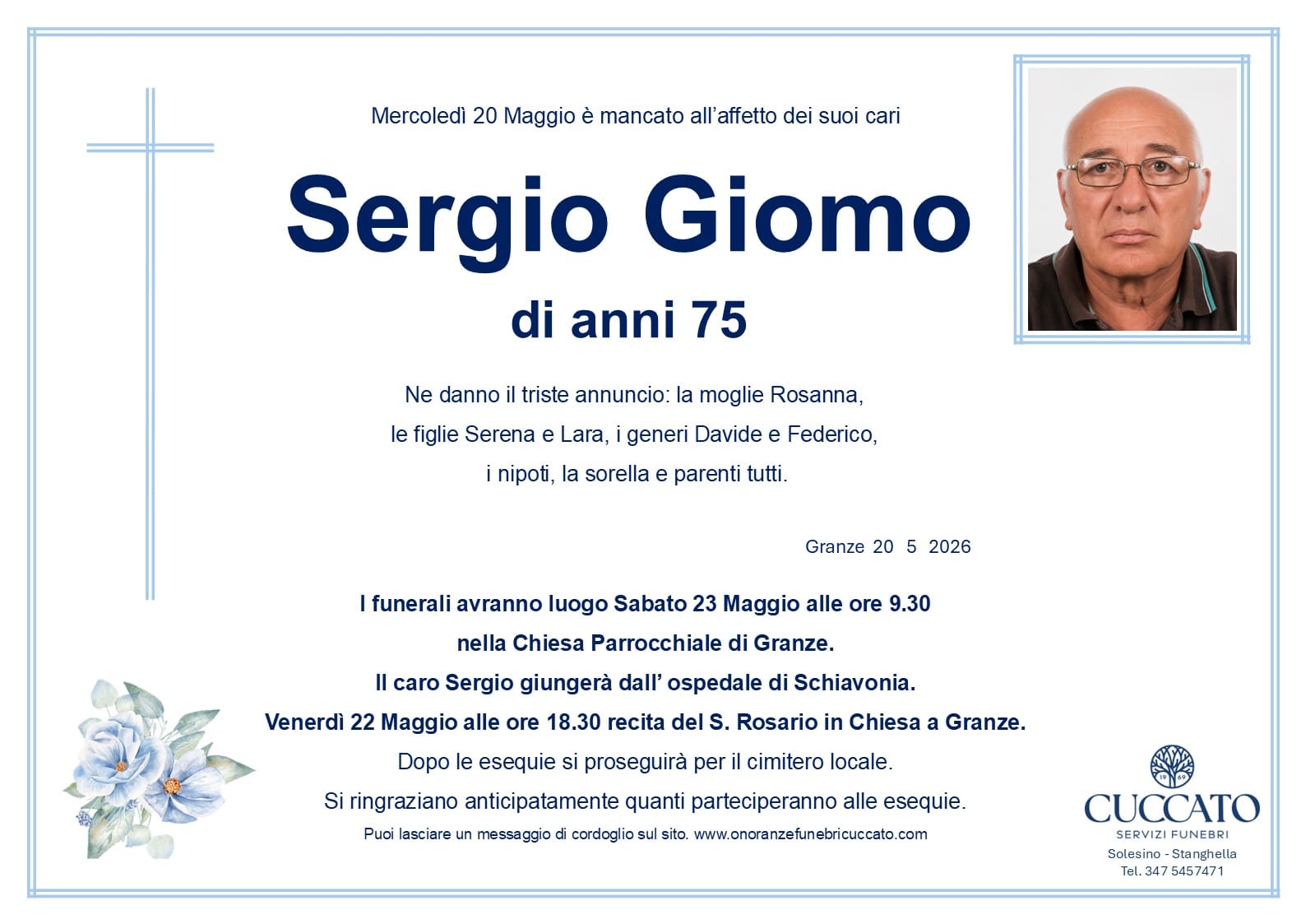 Sergio Giomo 1 giomo sergio epigrafe