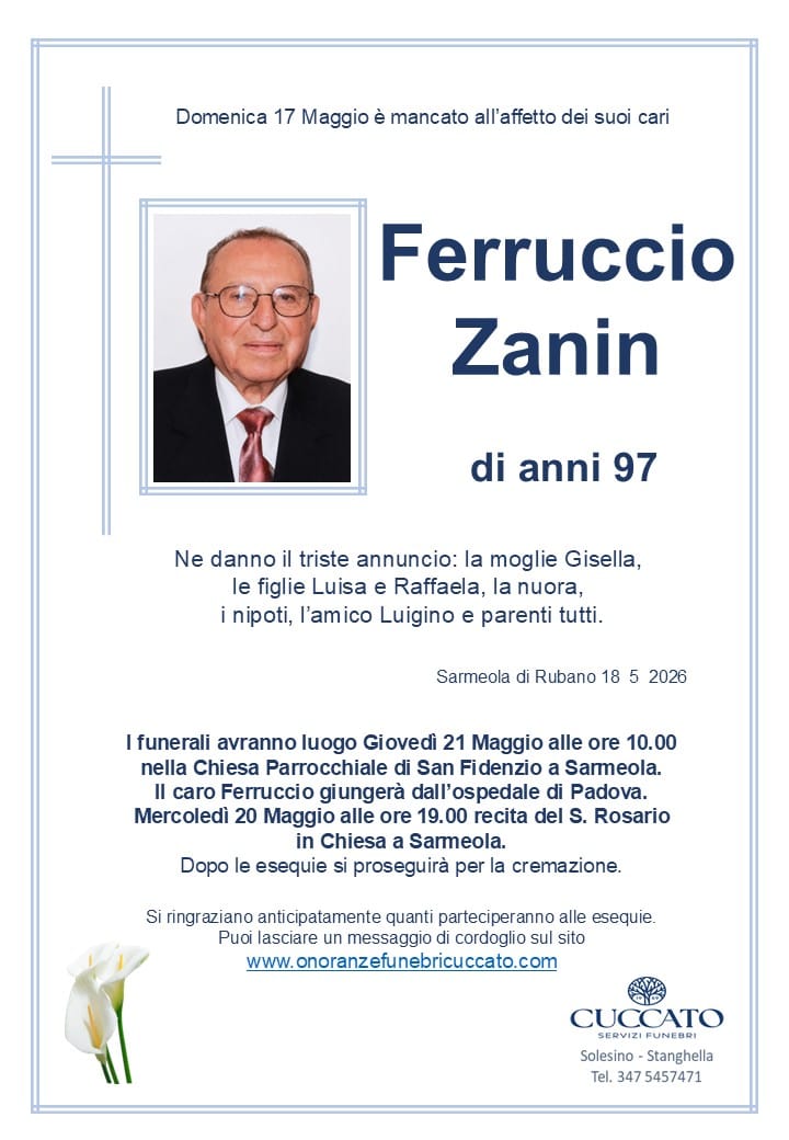 Ferruccio Zanin 1 zanin ferruccio epigrafe