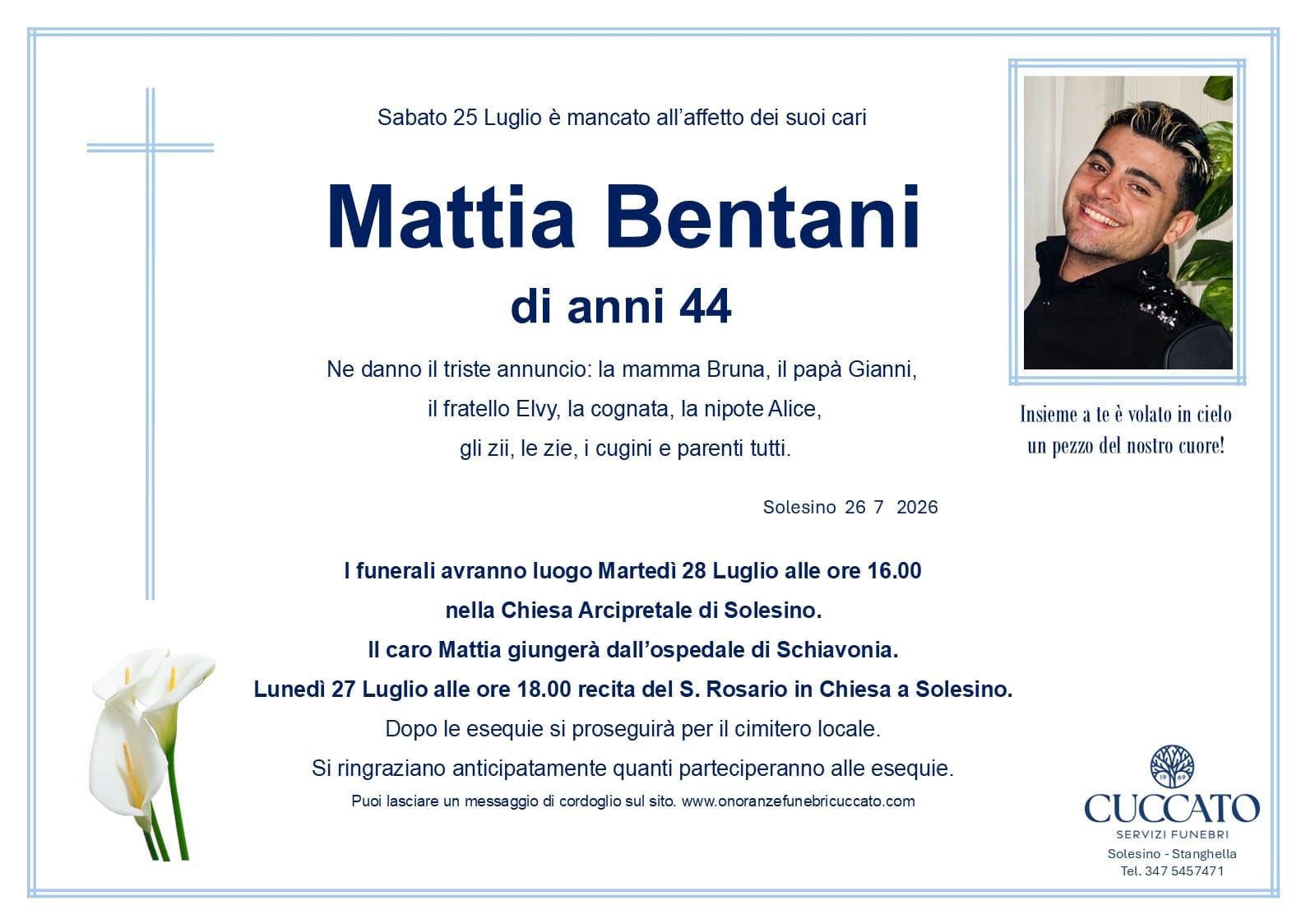Mattia Bentani 1 Bentani Mattia epigrafe