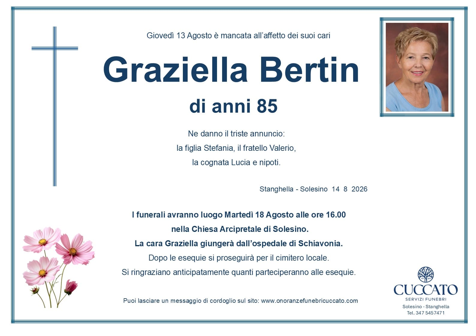 Graziella Bertin 1 Bertin graziella epigrafe