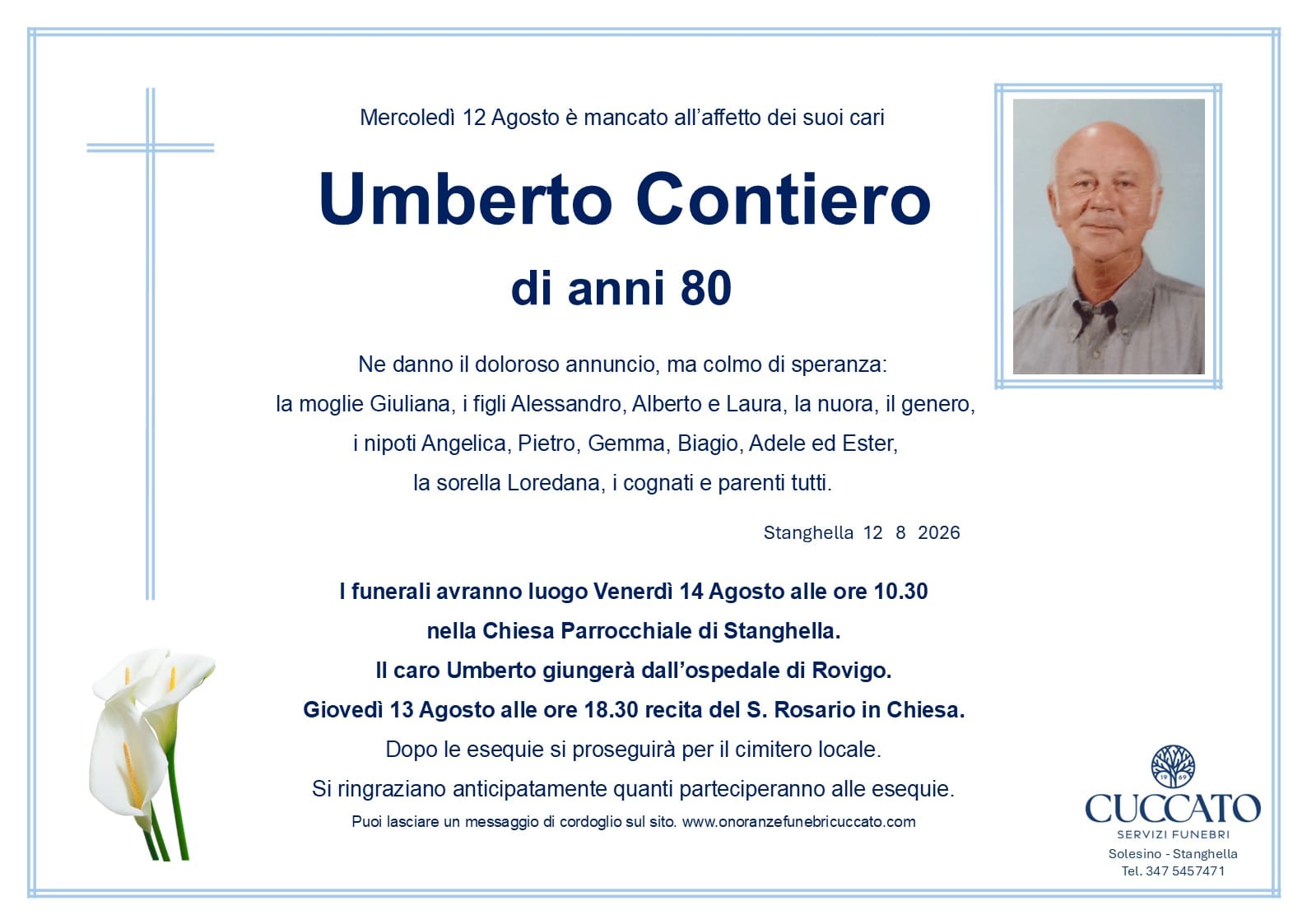 Contiero Umberto 1 Contiero Umberto epigrafe