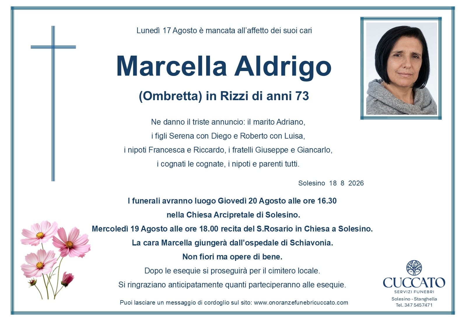 aldrigo marcella epigrafe